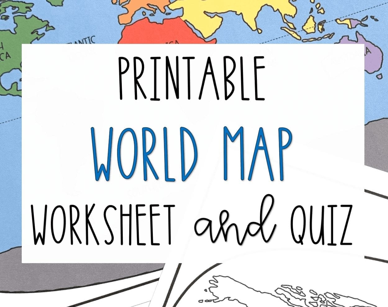 Blank World Map Quiz Printable