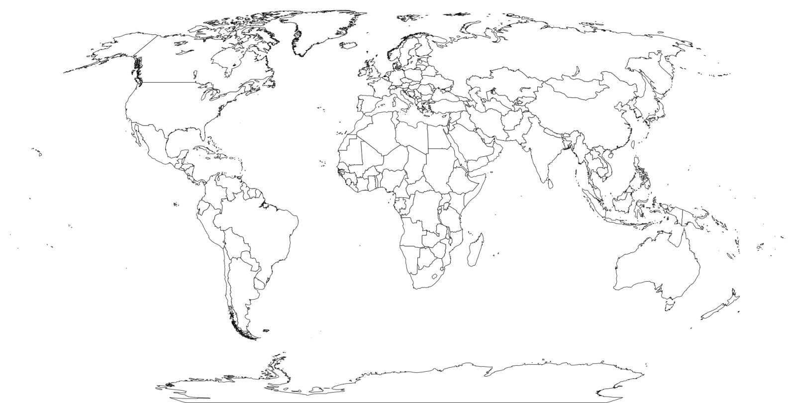 Blank Hemisphere Map Free Printable