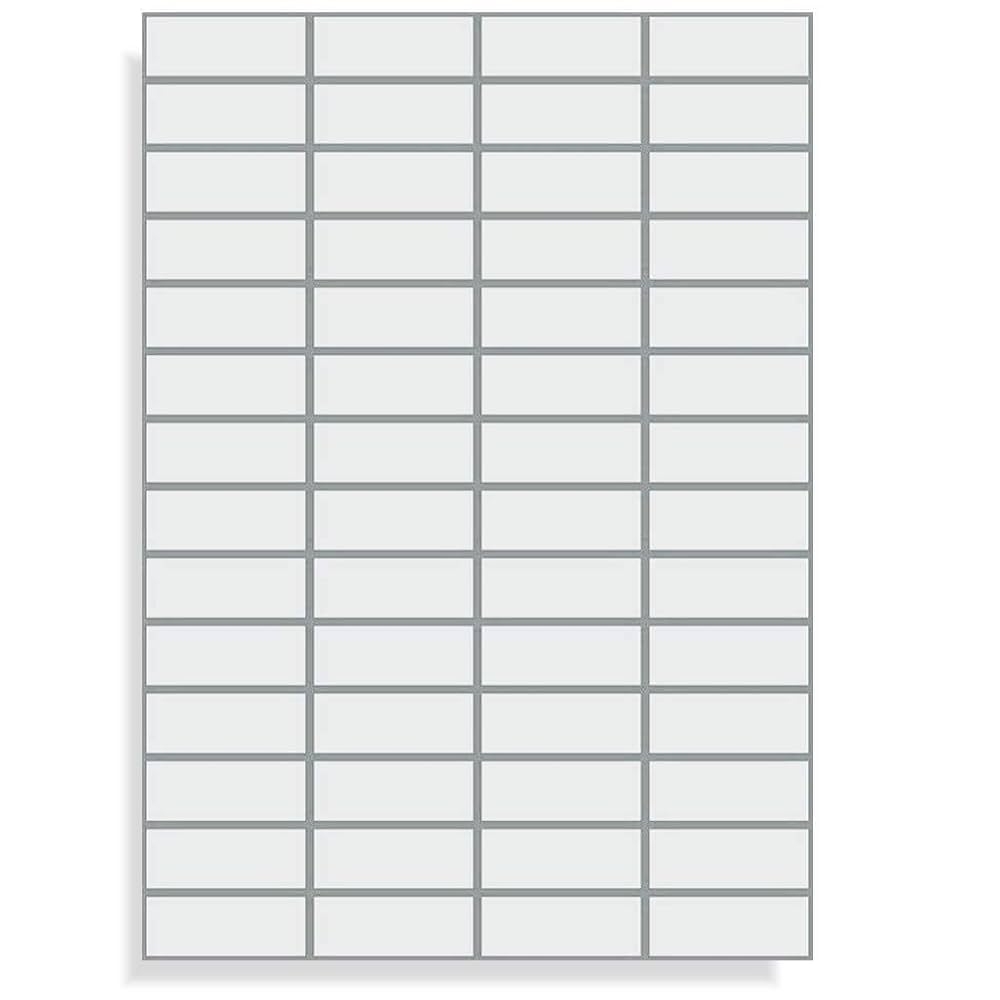 Printation Self Adhesive Labels 52 5 X 21 2 Mm 560 Adhesive Labels For Printing White Blank Labels 56 Per A4 Sheet 10 Sheets Of Adhesive Paper A4 