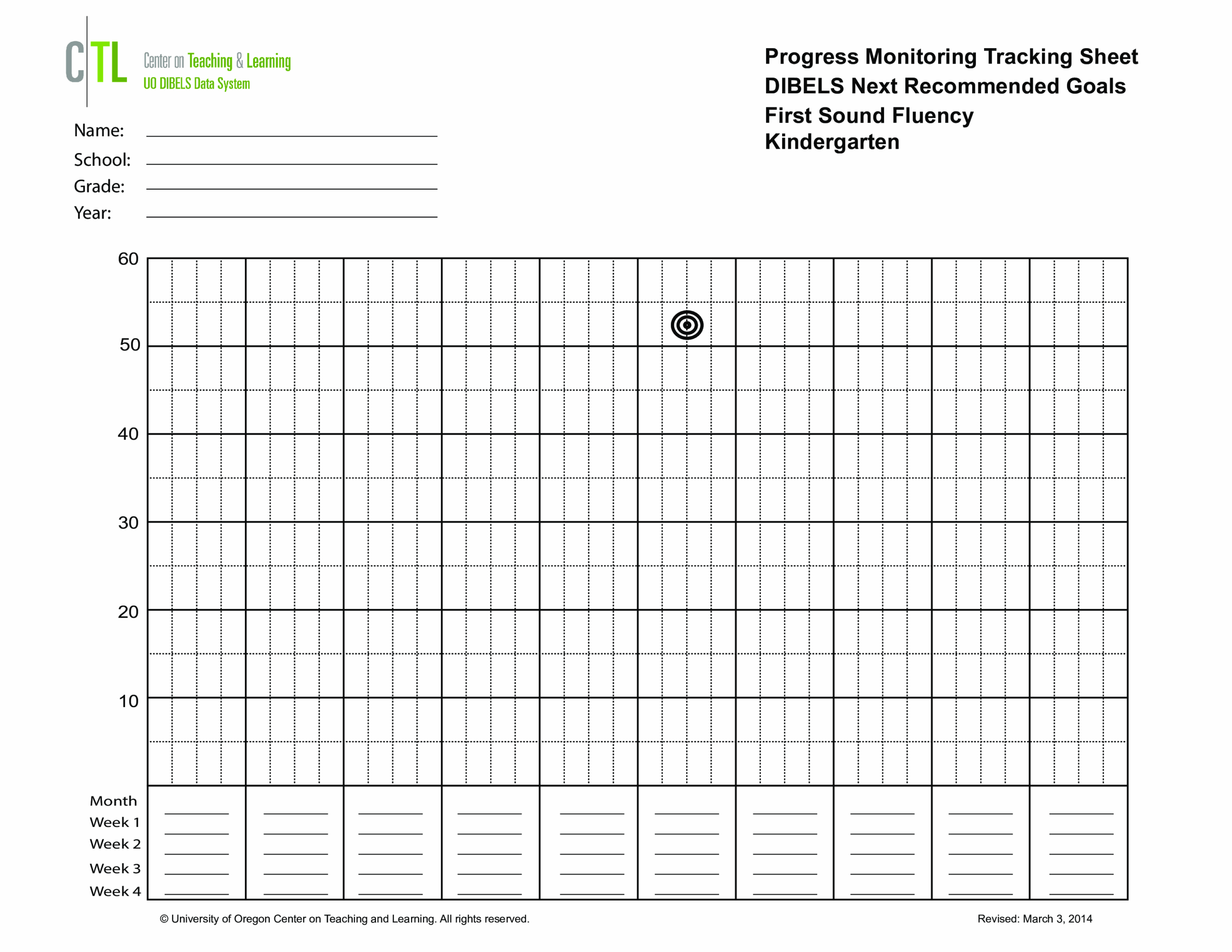 Progress Monitoring Tracking Sheet Templates At 
