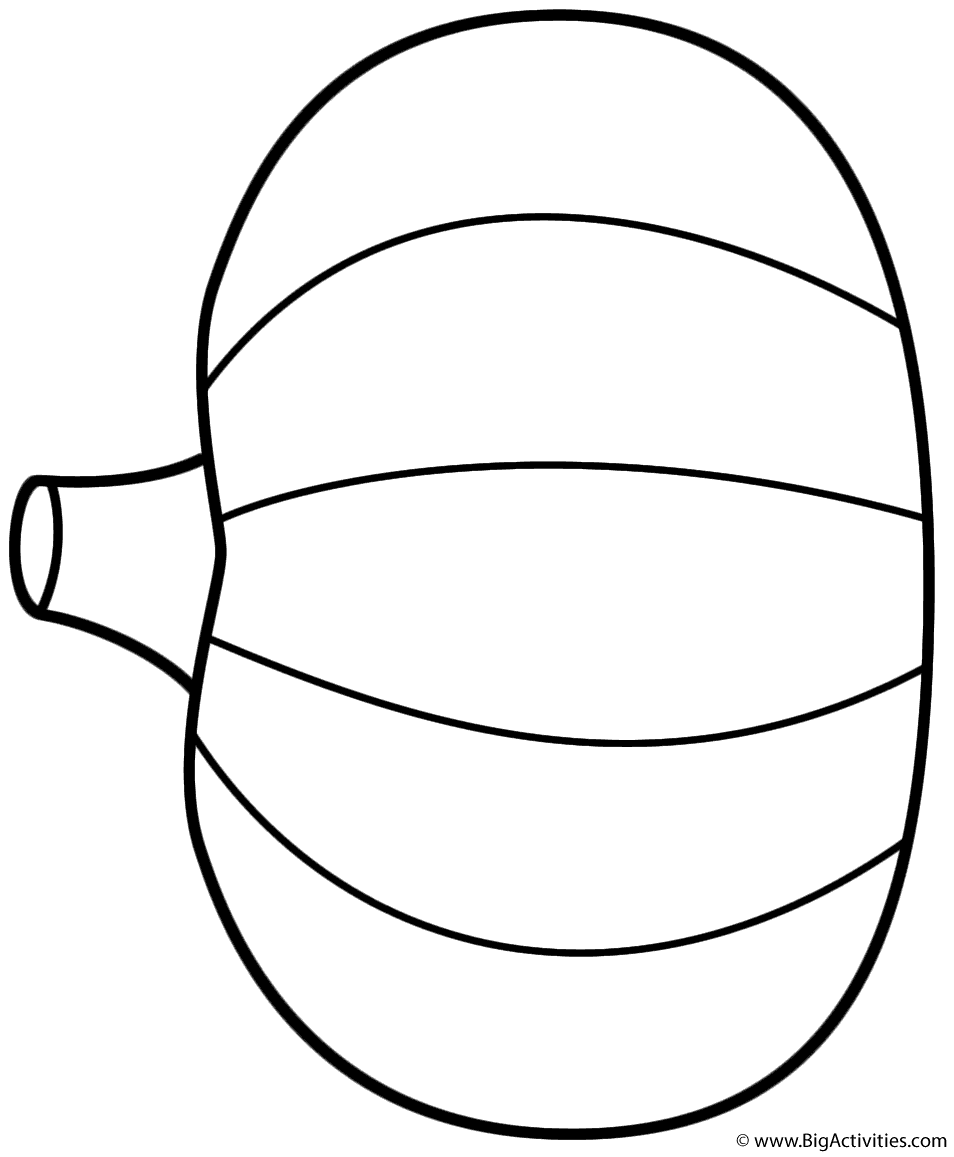 Blank Pumpkin Printable Coloring Page