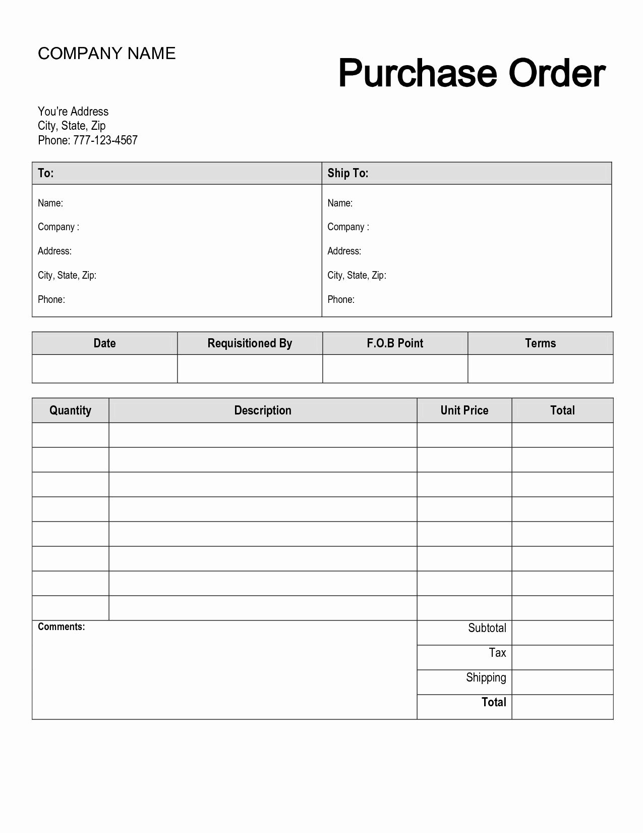 Purchase Request Form Template Word Event Program Template