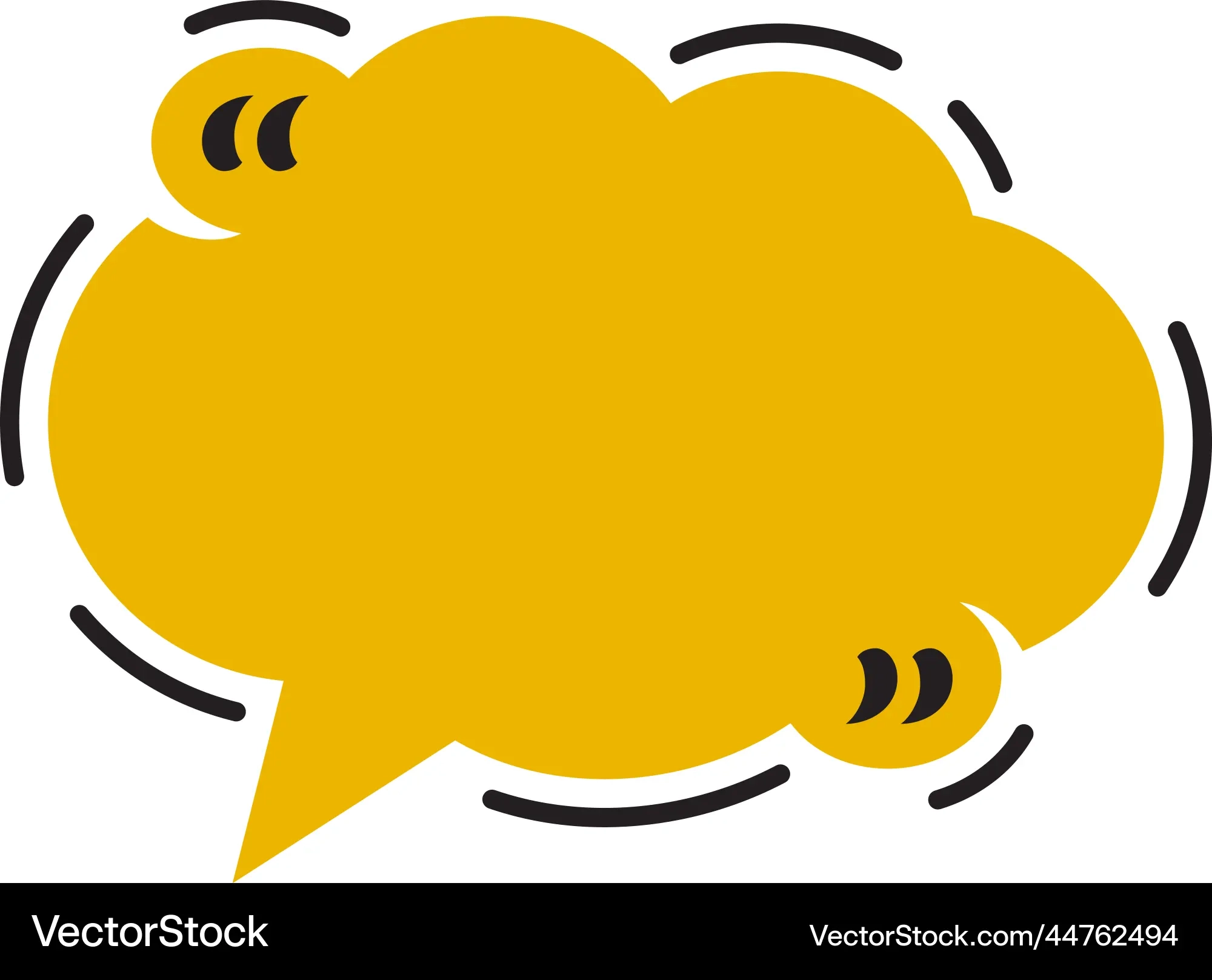 Quote Bubble Template Blank Citation Color Cloud Vector Image