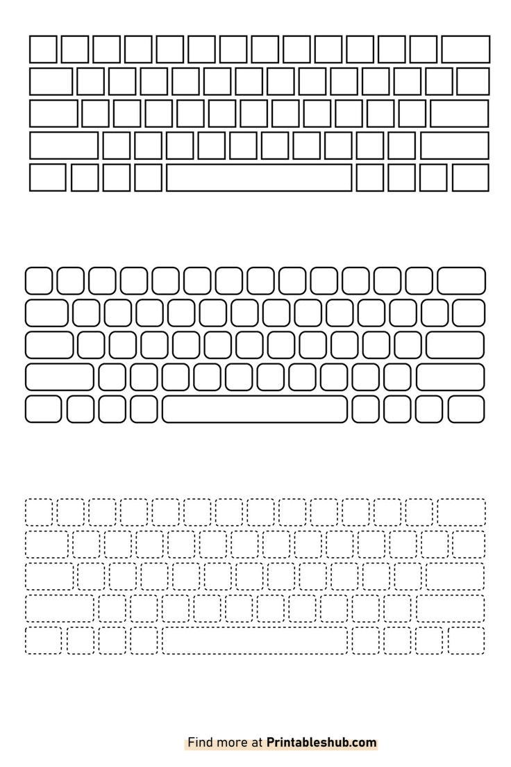Qwerty Keyboard Blank Interactive Activity Worksheets Library