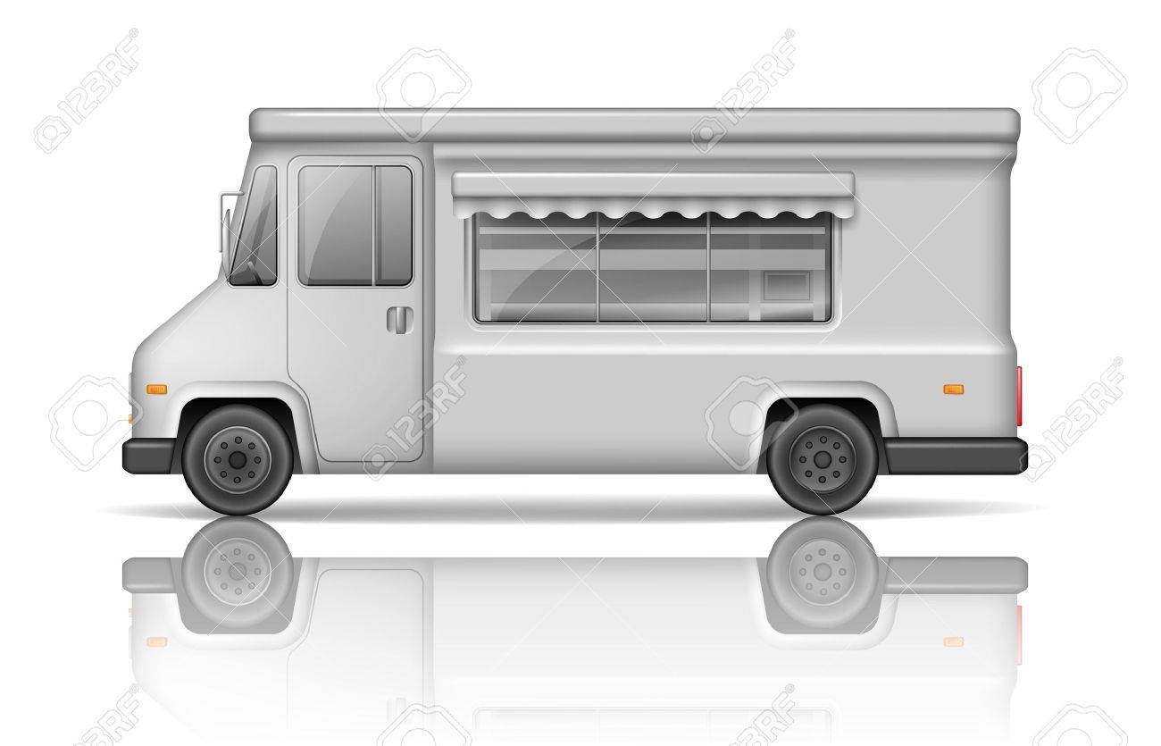 Printable Ice Cream Truck Blank