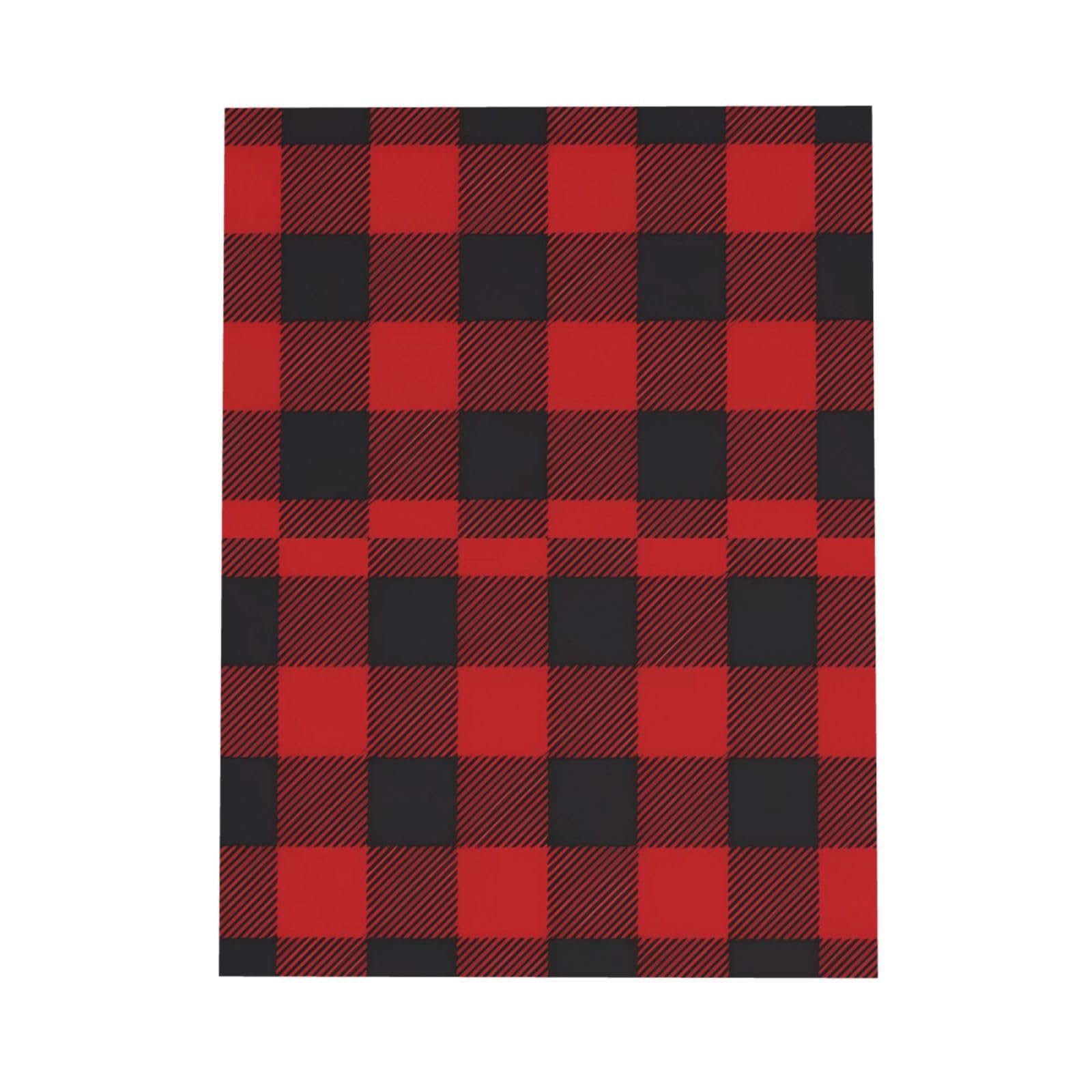 Red Black Buffalo Check Print Greeting Cards Blank Card With 