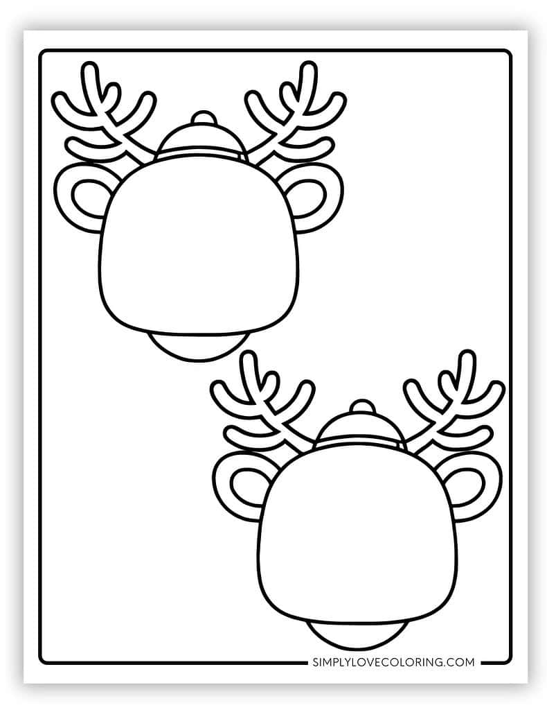 Reindeer Templates Free PDF Printables Simply Love Coloring