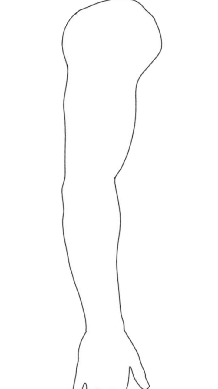 Printable Blank Tattoo Template