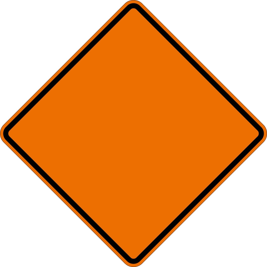 Printable Blank Construction Signs