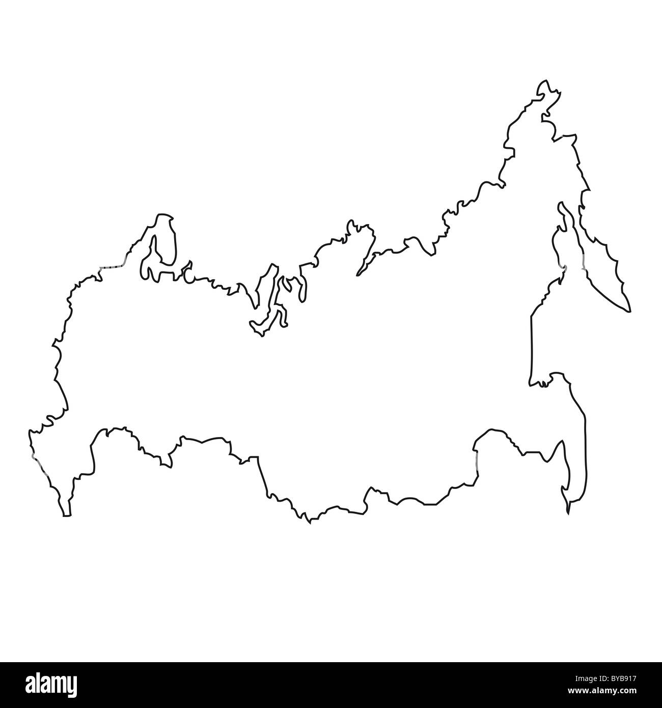 Printable Blank Map Of Russia