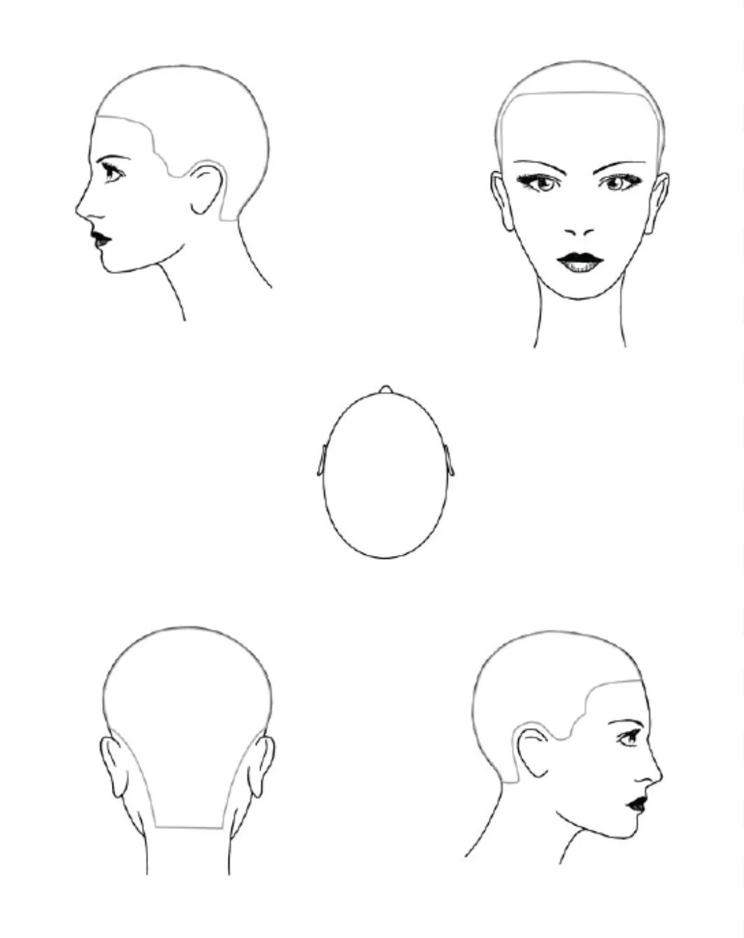 Salon Hairstylist Hair Cutting Head Sheet Etsy