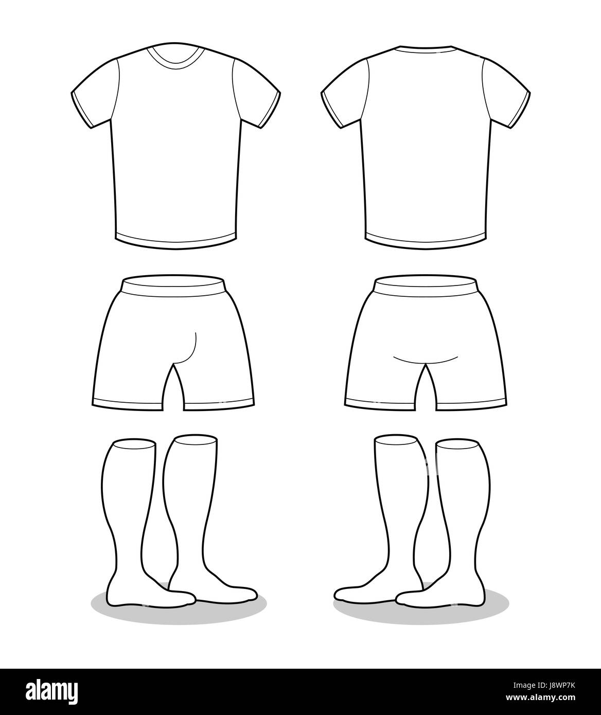 Sample For Sports Clothing Soccer T shirt Shorts And Socks 