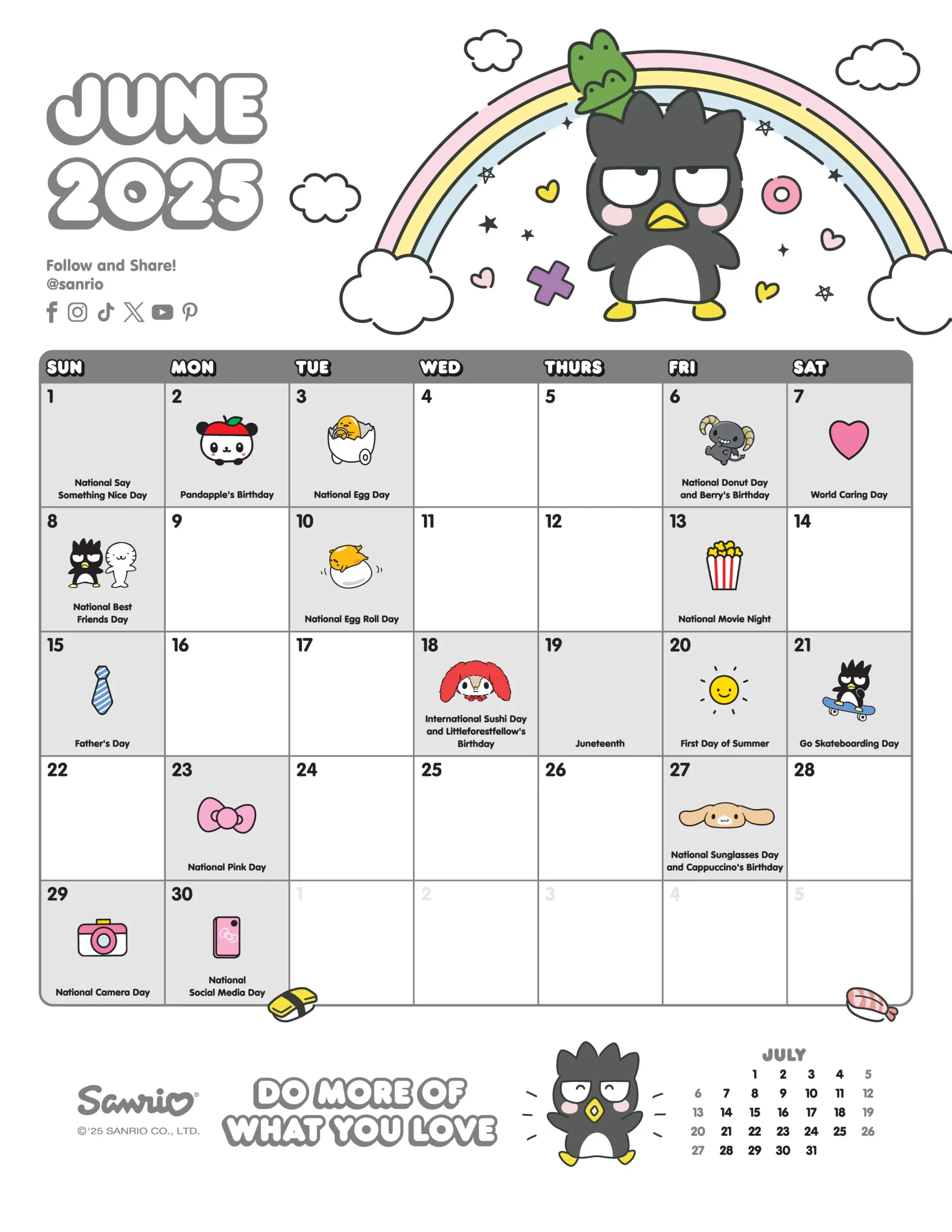 Sanrio Friend Of The Month