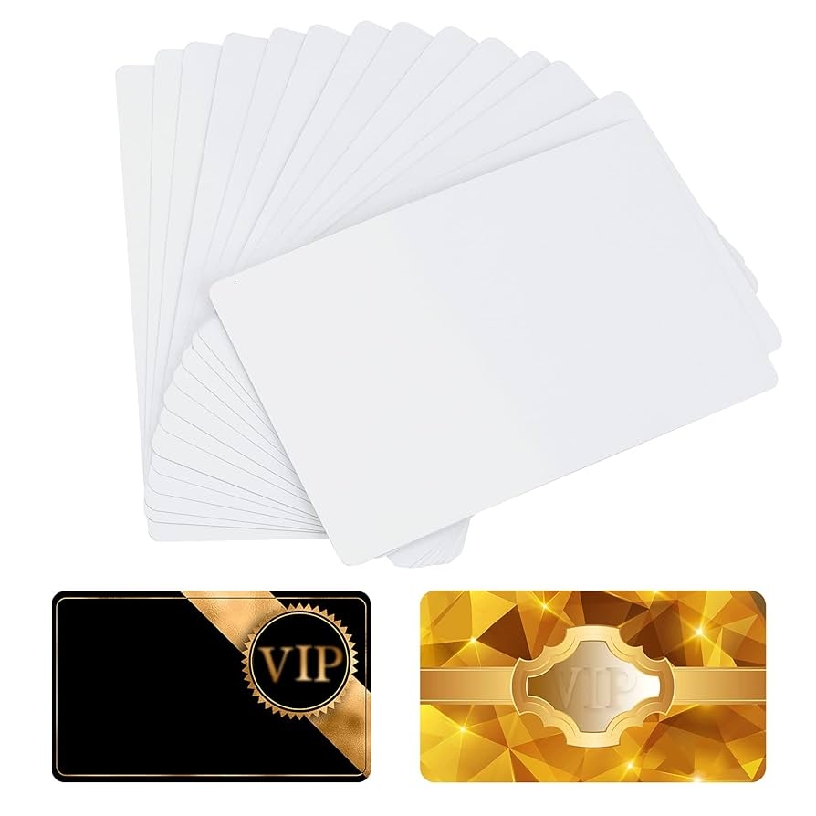 SAVITA Pack Of 100 0 22 Mm Thick Sublimation Metal Business Cards Blank Printable Business Cards For Gifts Promotion Cards Office Customize Business 