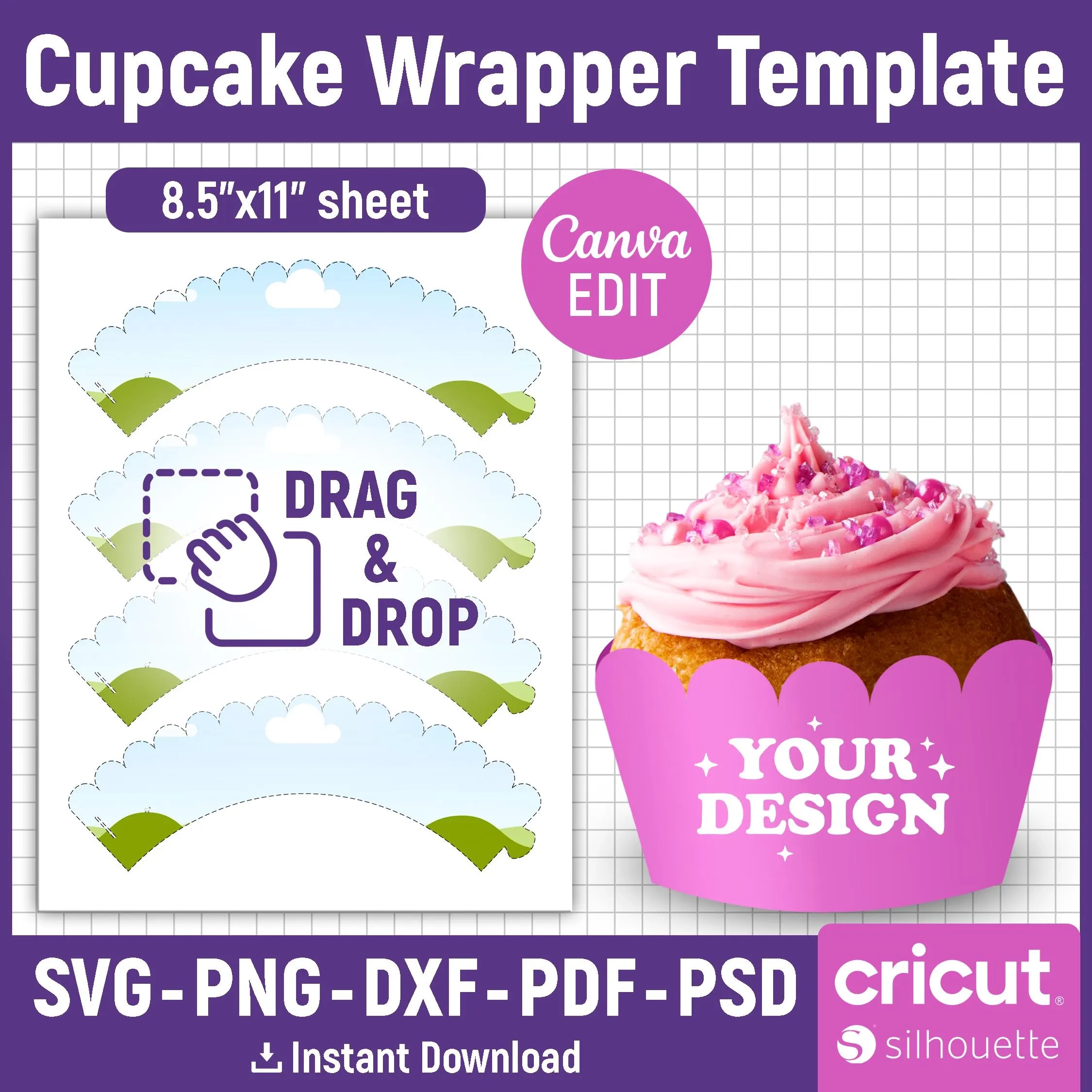 Blank Cupcake Stand Printable