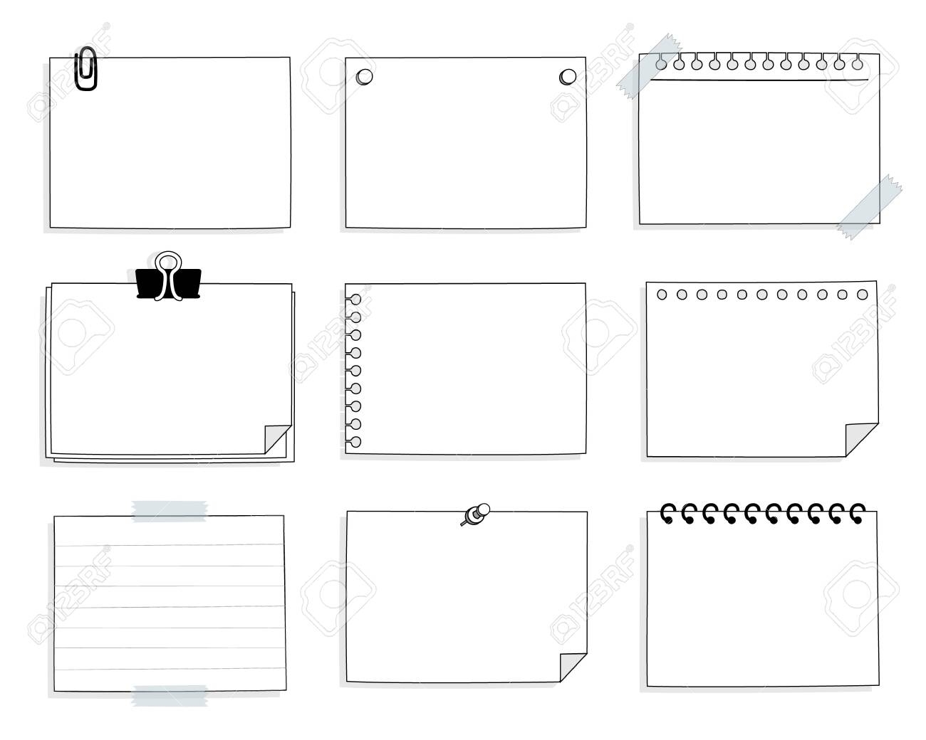 Blank Cute Sticky Notes Printable