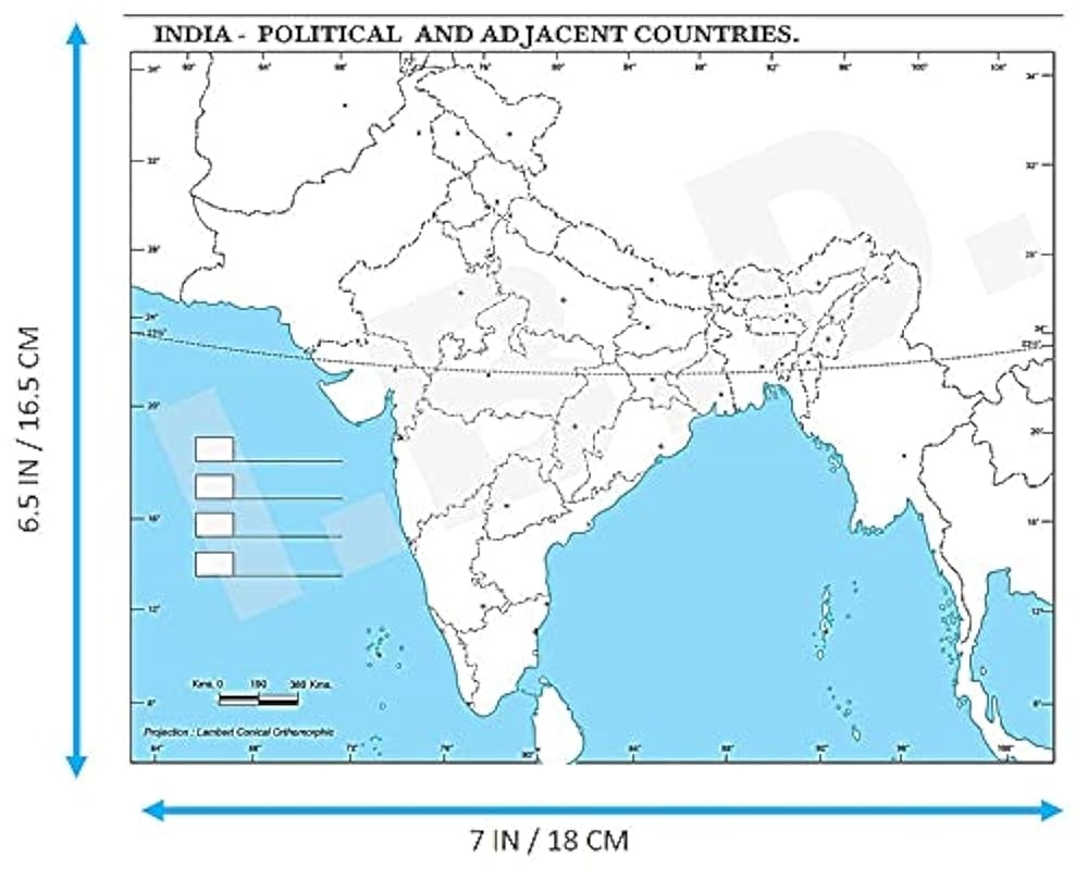 Blank Map India Printable Maps