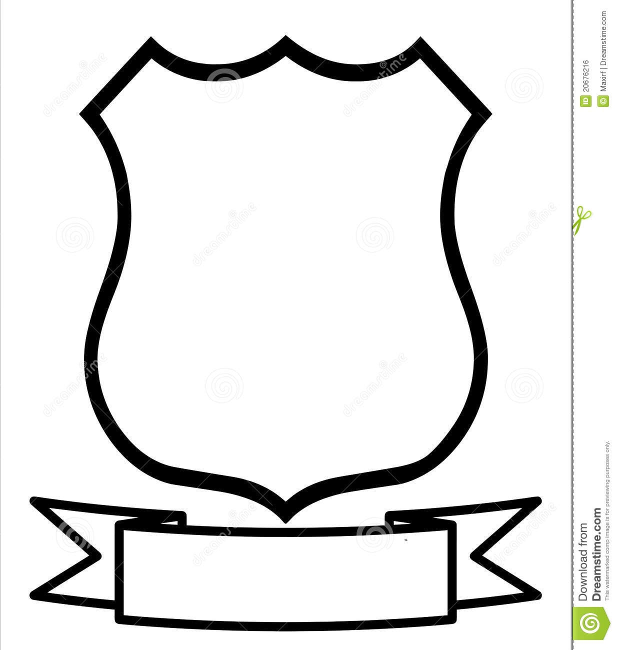 Blank Shield Template Printable
