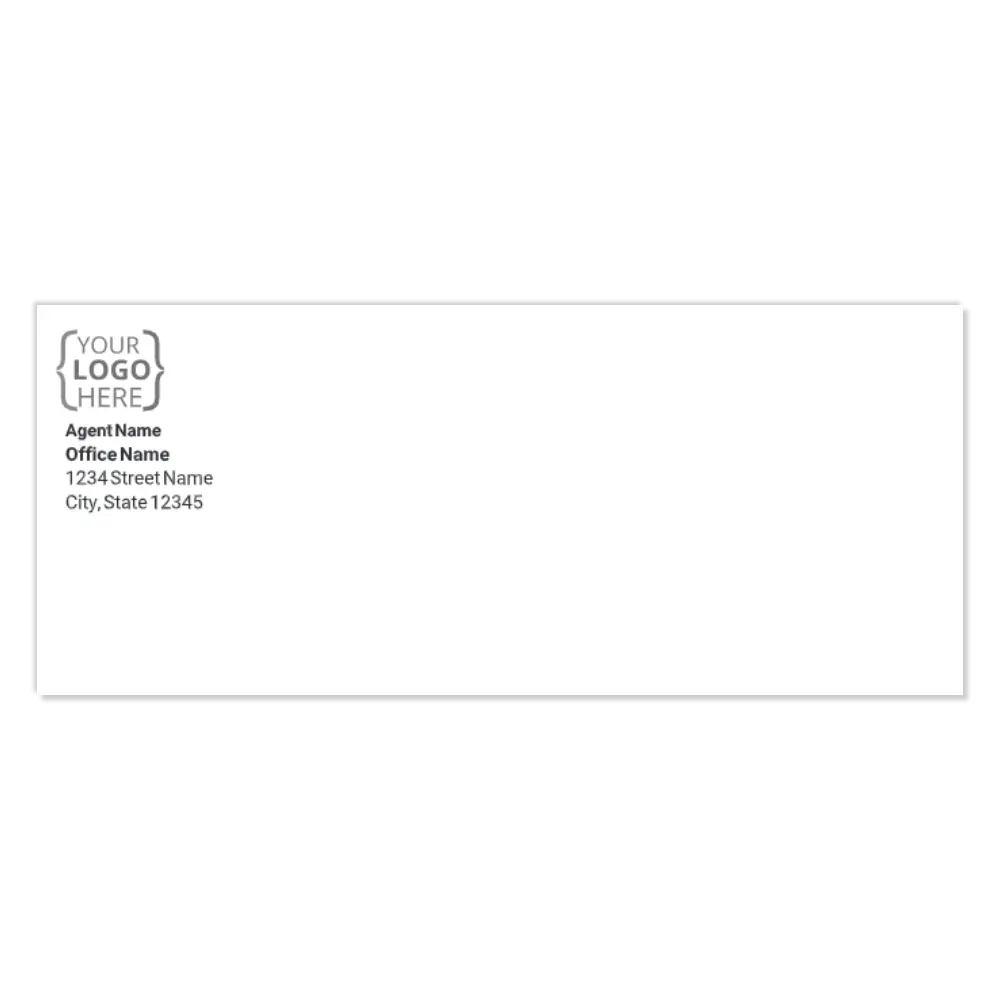 Printable Blank White Envelope