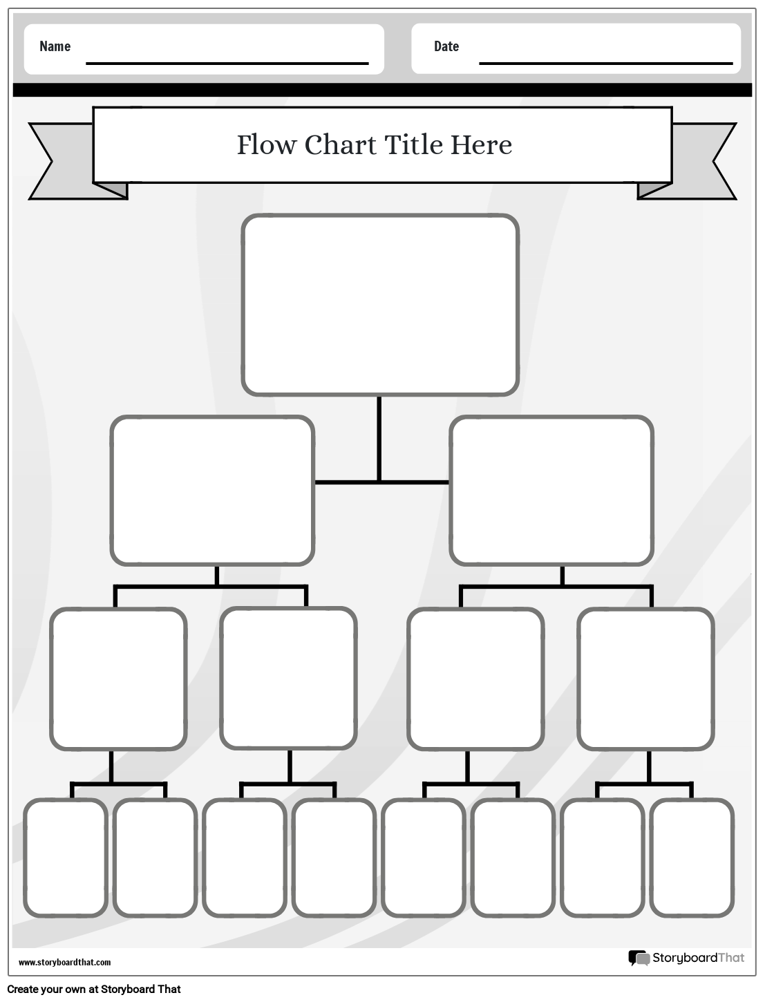 Blank Flow Charts Printables