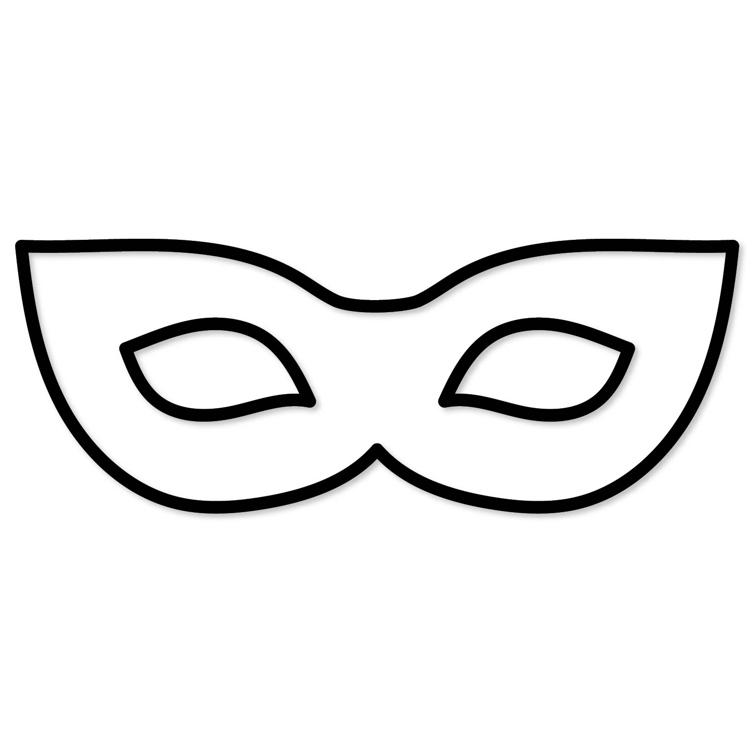 Blank Mardi Gras Mask Printables
