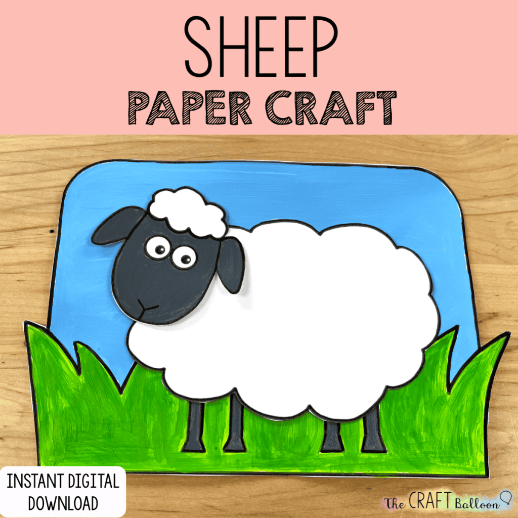 Printable Sheep Blank
