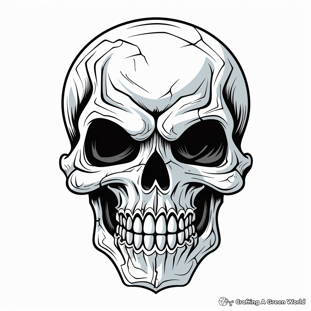 Skull Coloring Pages Free amp Printable 