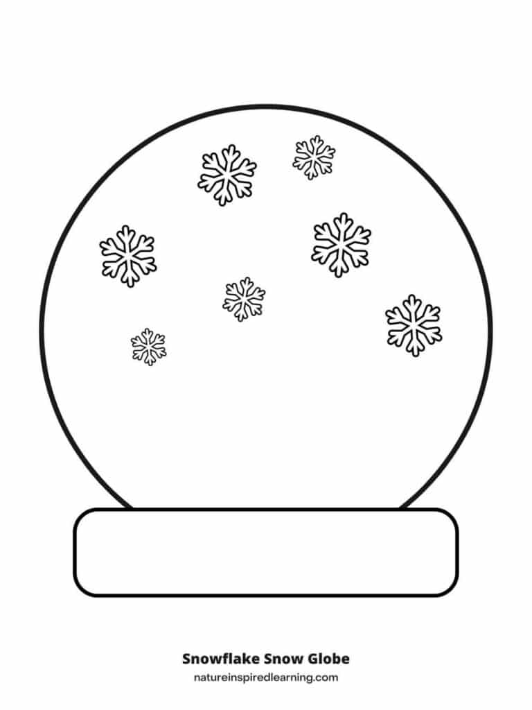 Blank Snow Globe Printable