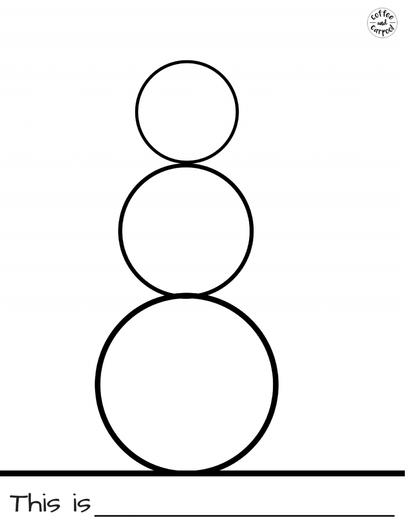 Blank Snowman Printable