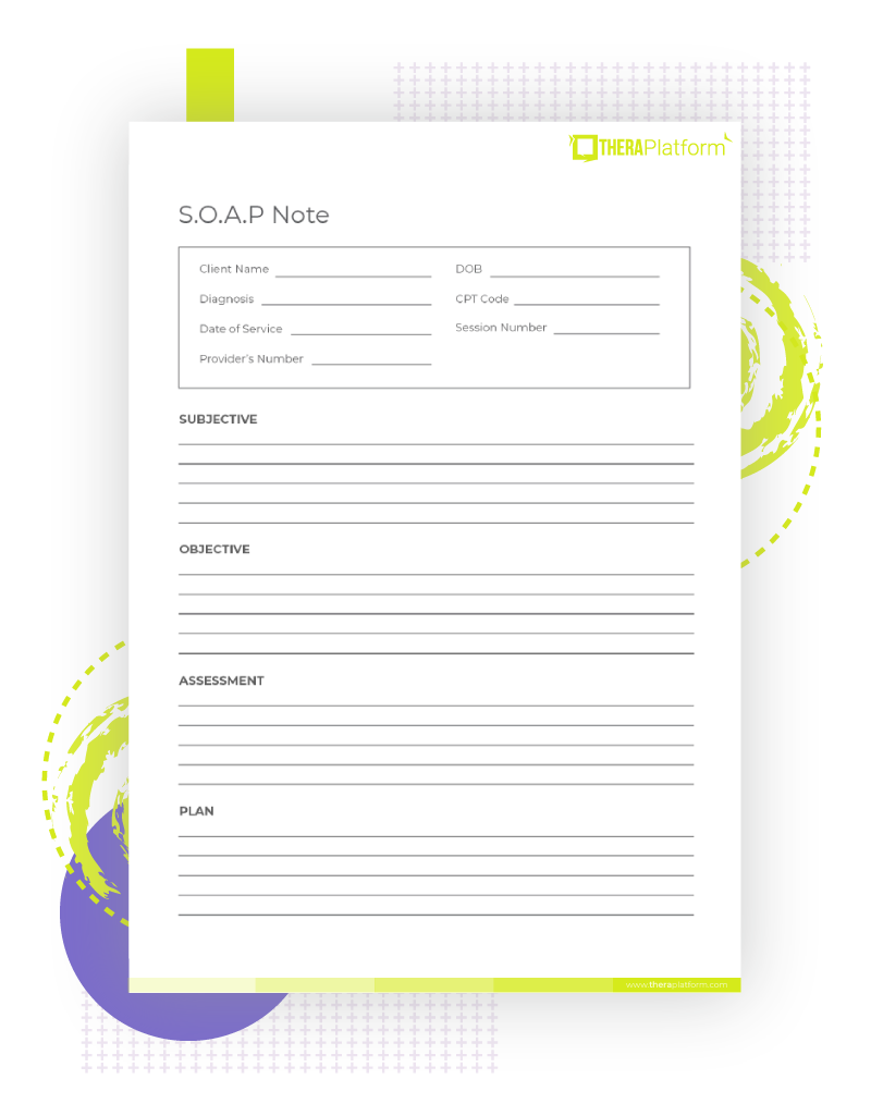 Printable Blank Soap Note