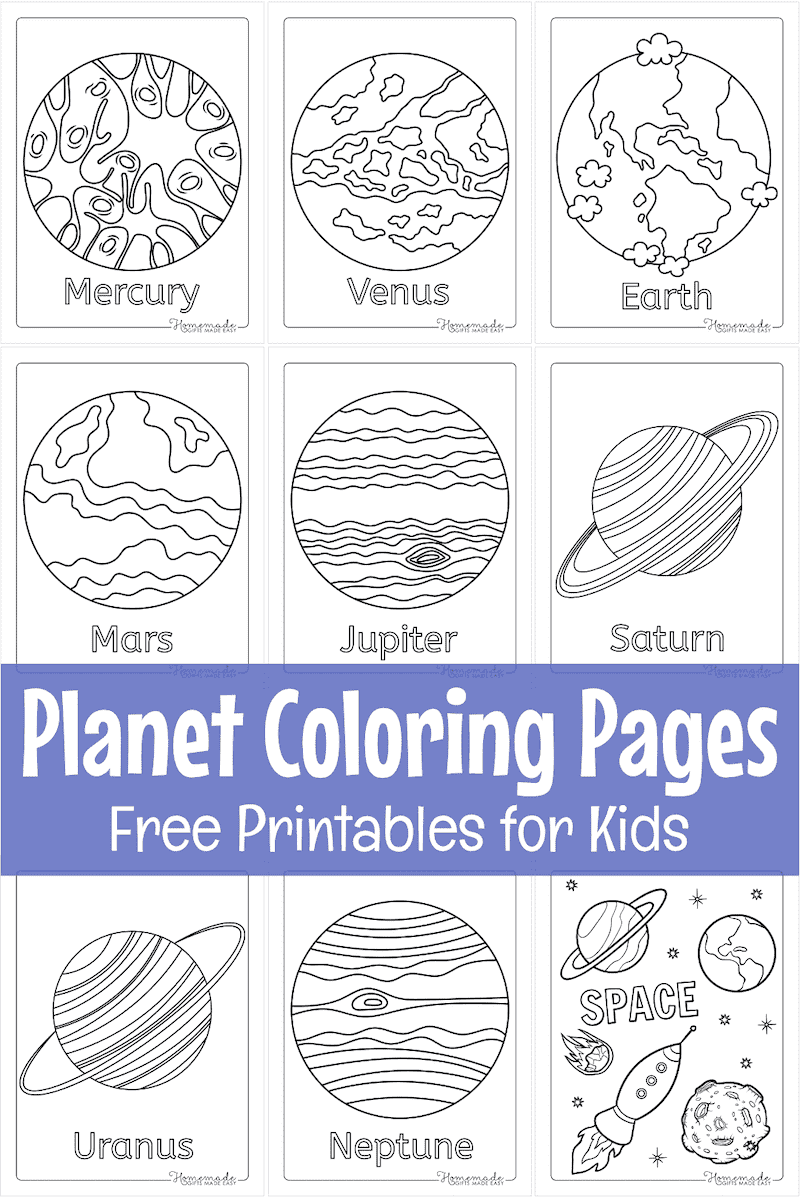Solar System amp Planet Coloring Pages For Kids Free Printables