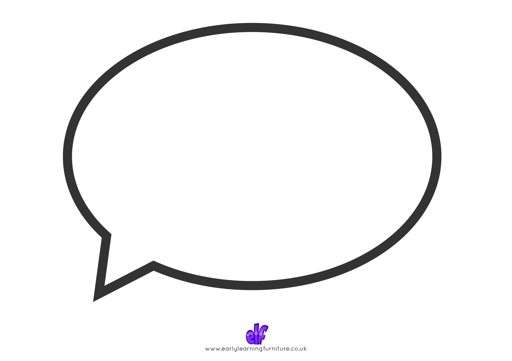 Printable Blank Speech Bubbles