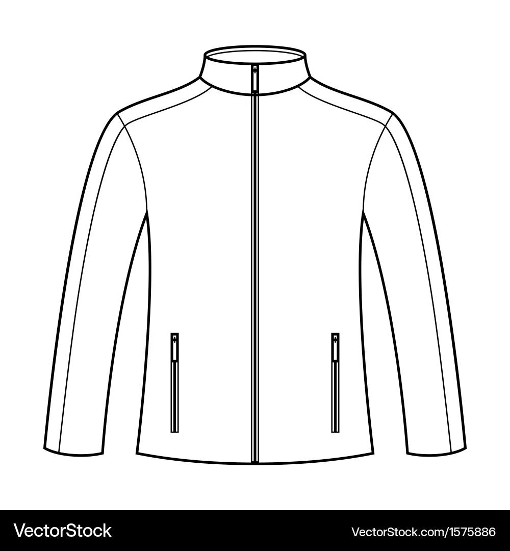 Sportswear Jacket Template Royalty Free Vector Image