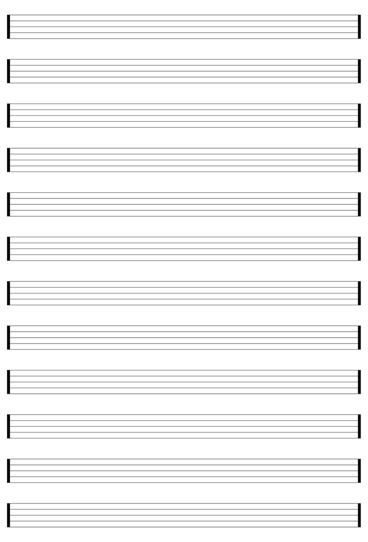 Free Printable Blank Sheet Music