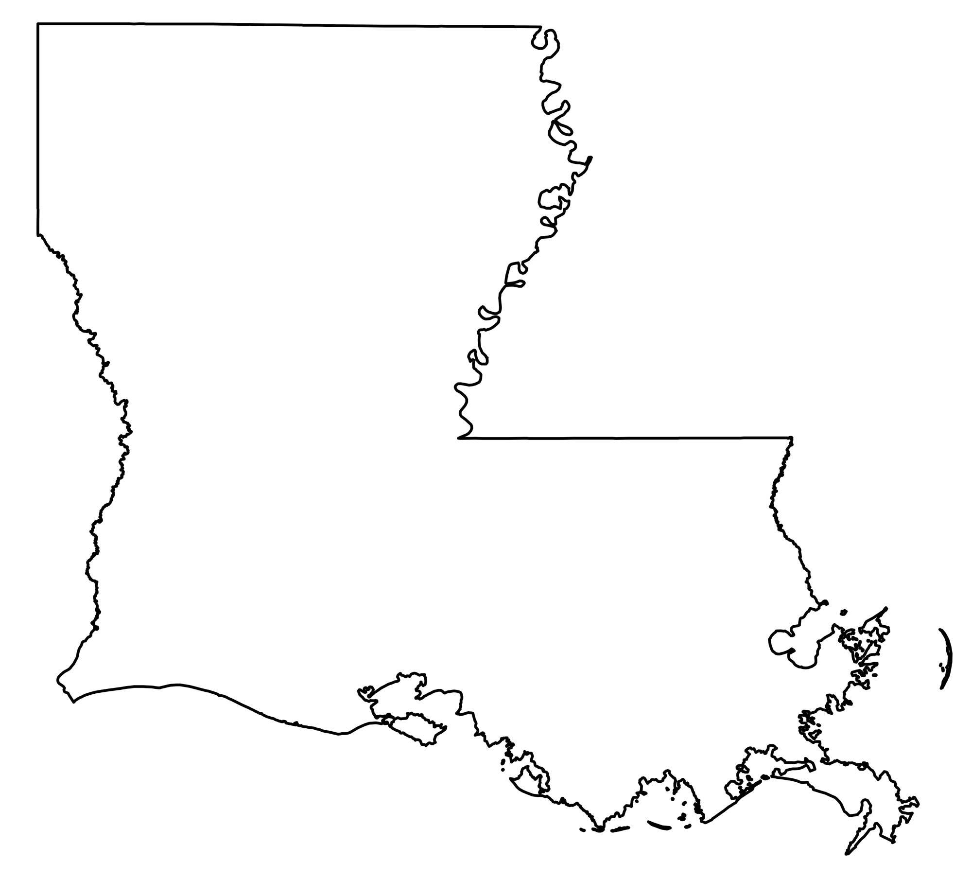Printable Blank State Outlines