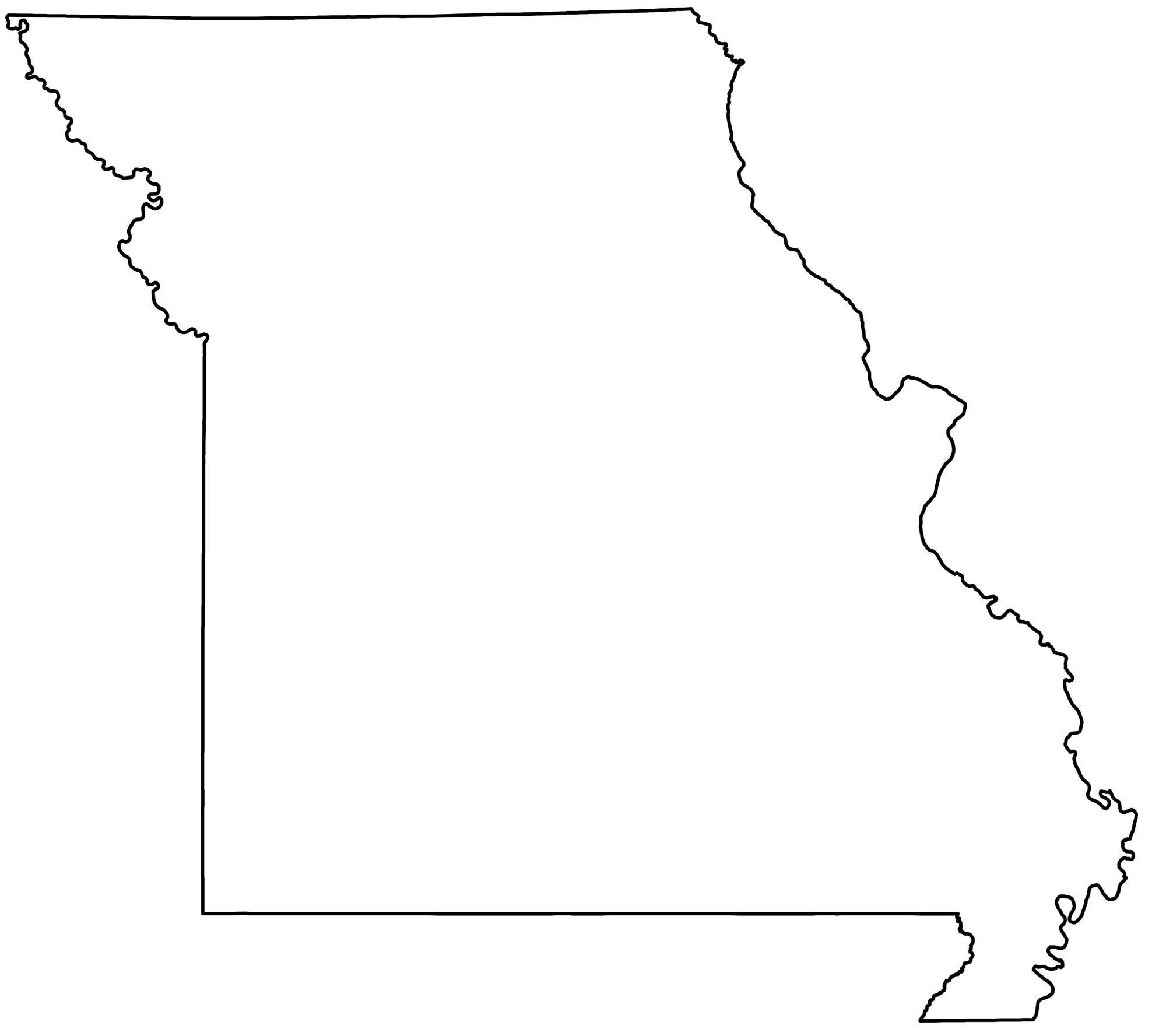 State Outlines Blank Maps Of The 50 United States GIS Geography