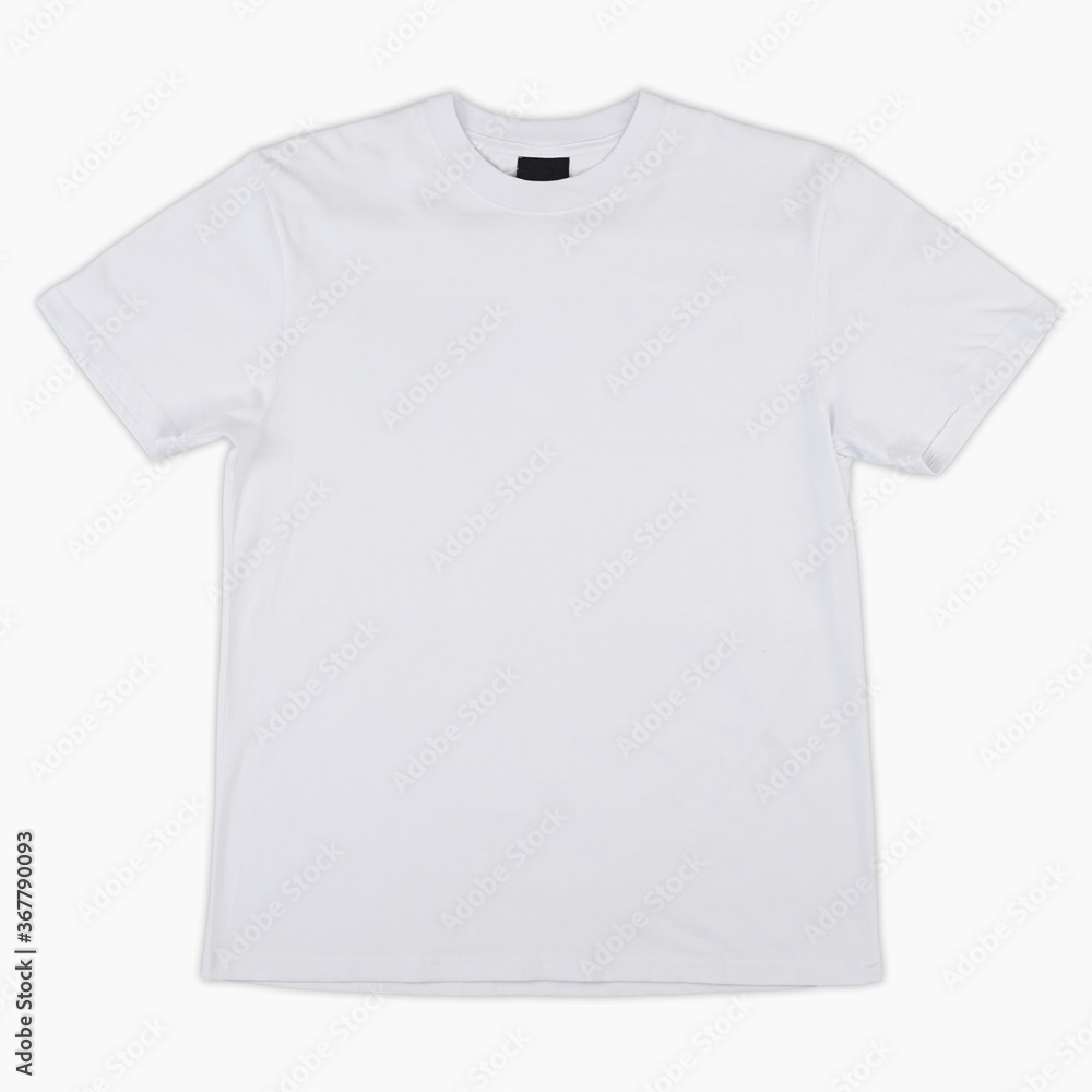 Stock Foto Blank T Shirt Color White Template Front And Back View 