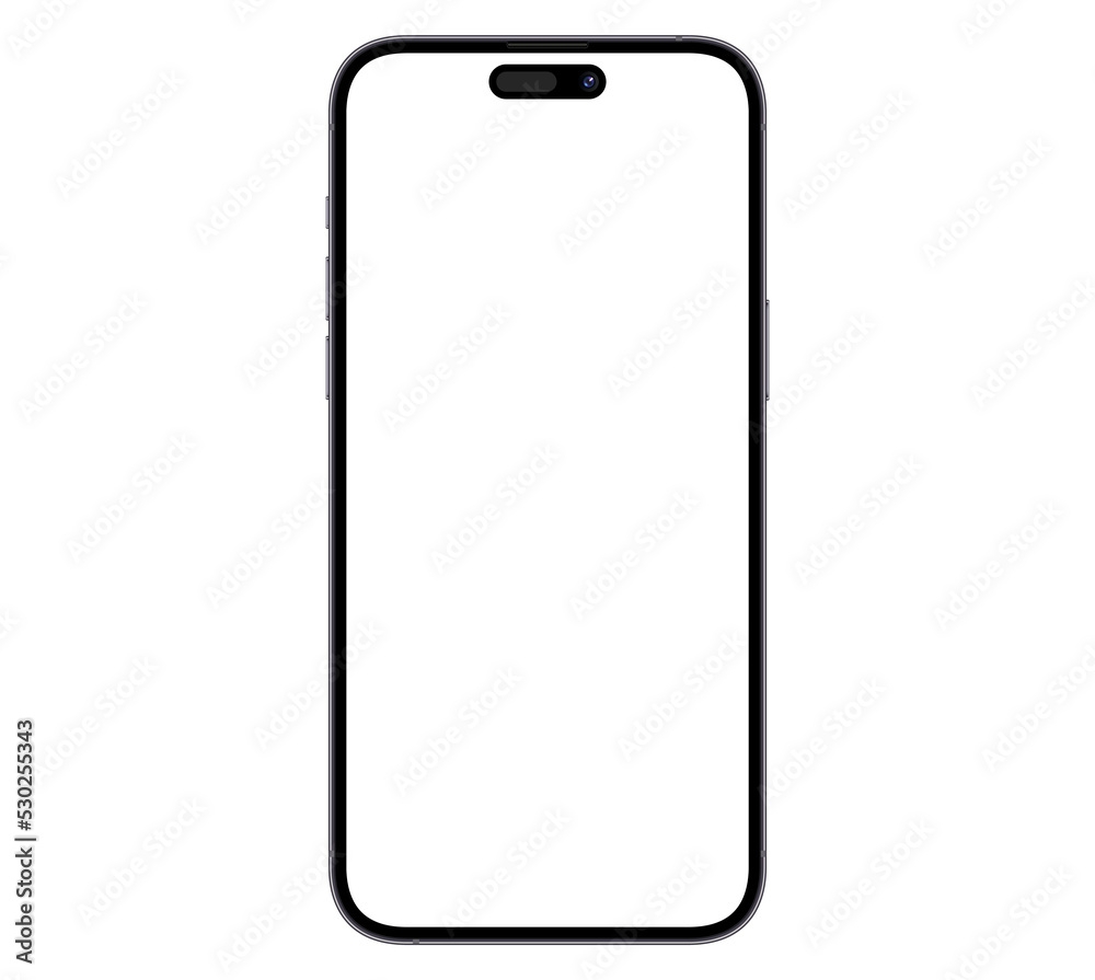 Stock Foto Mockup Template Smartphone With Blank Screen For 