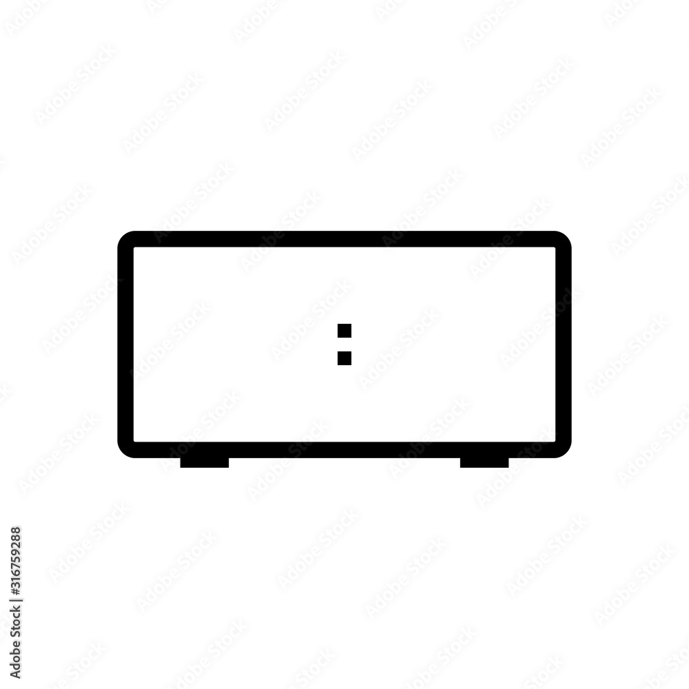 Stock Vektorgrafik Blank Digital Clock Clipart Image Isolated On 