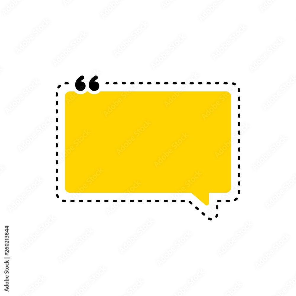 Printable Blank Large Quotation Symbol