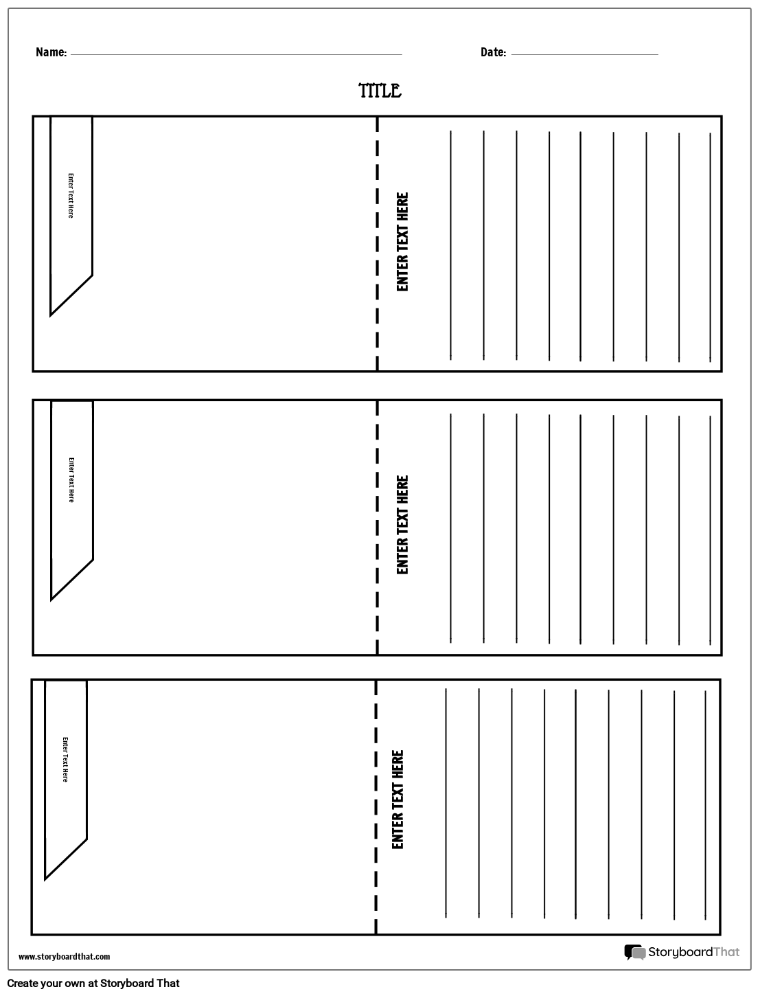 Blank Printable Slash Cards