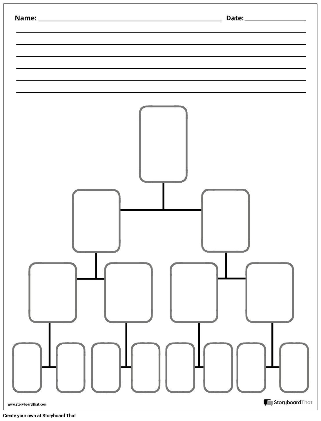 Storyboard That Tree Diagram Templates For Easy Creation