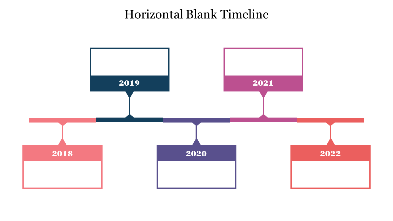 Blank Horizontal Timeline Printable