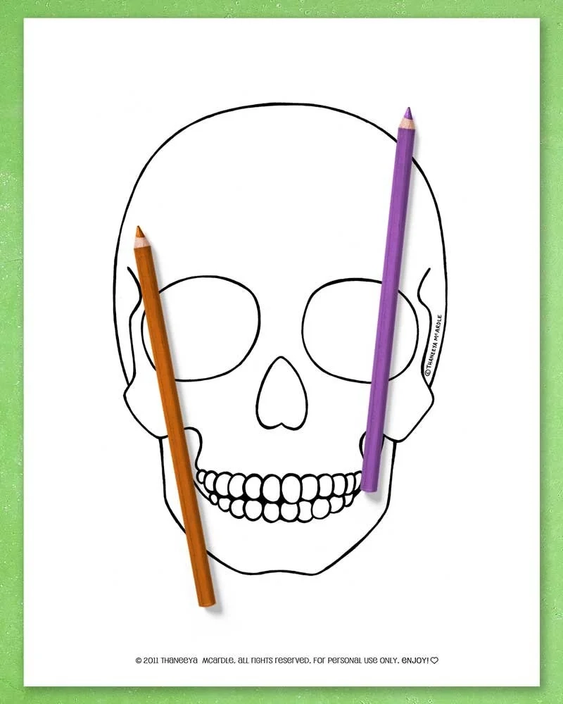 Blank Skull Printable