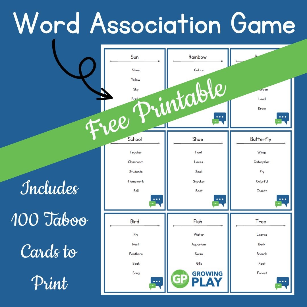 Taboo Cards Printable Free For Game Night Growing Play