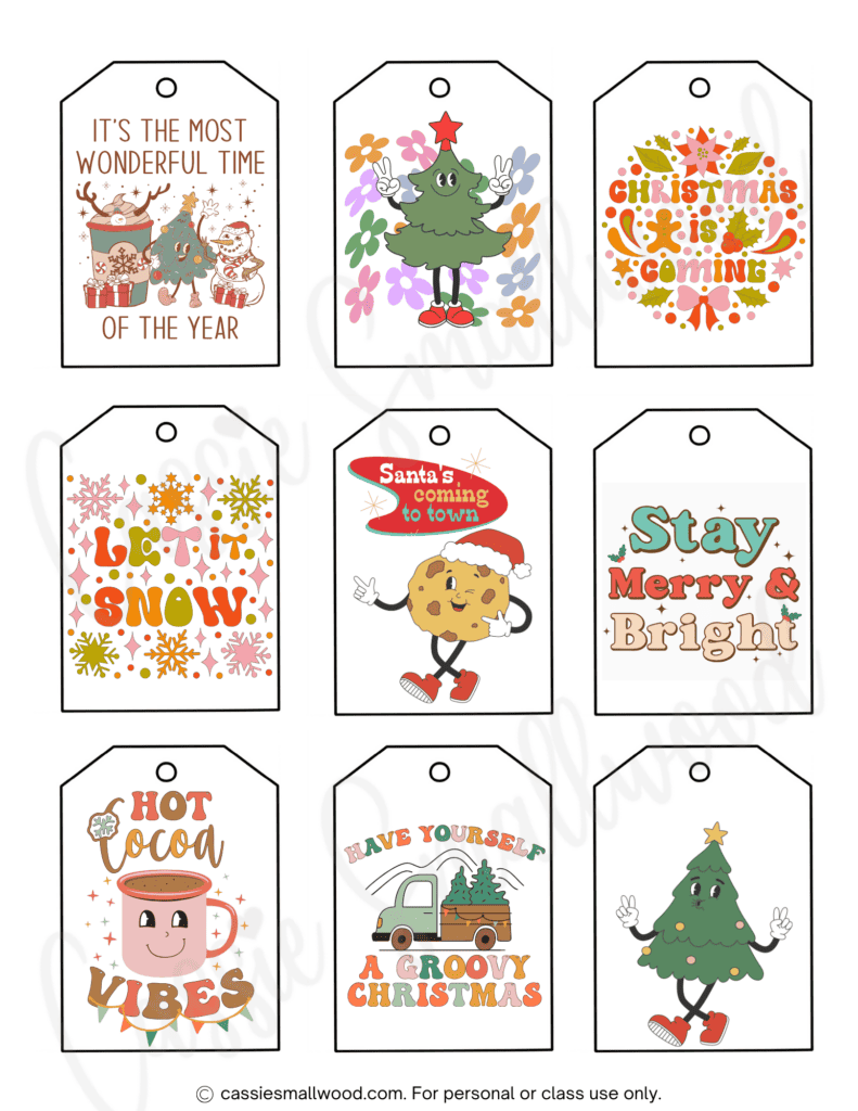 Tag Template Word Printable Christmas Gift Labels Free Wild Olive 