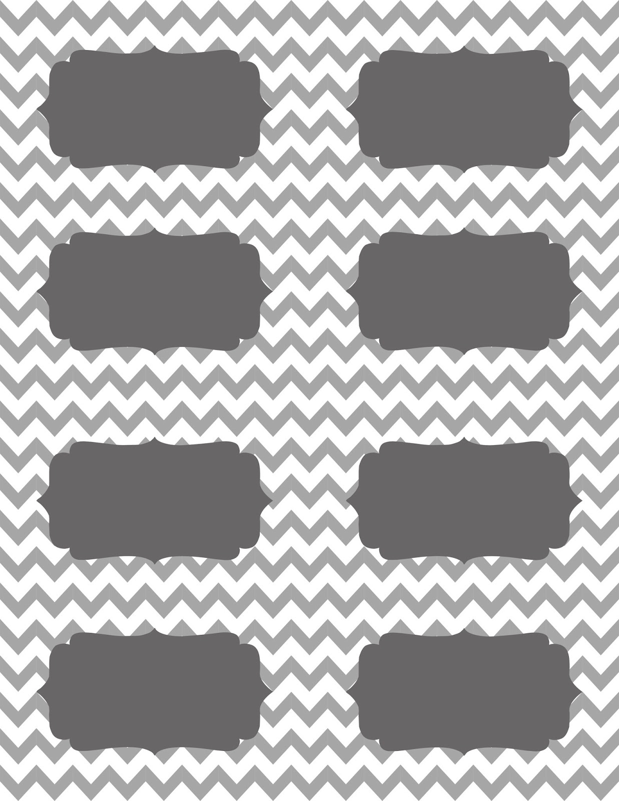 Activity Cards Printable Blank Chevron