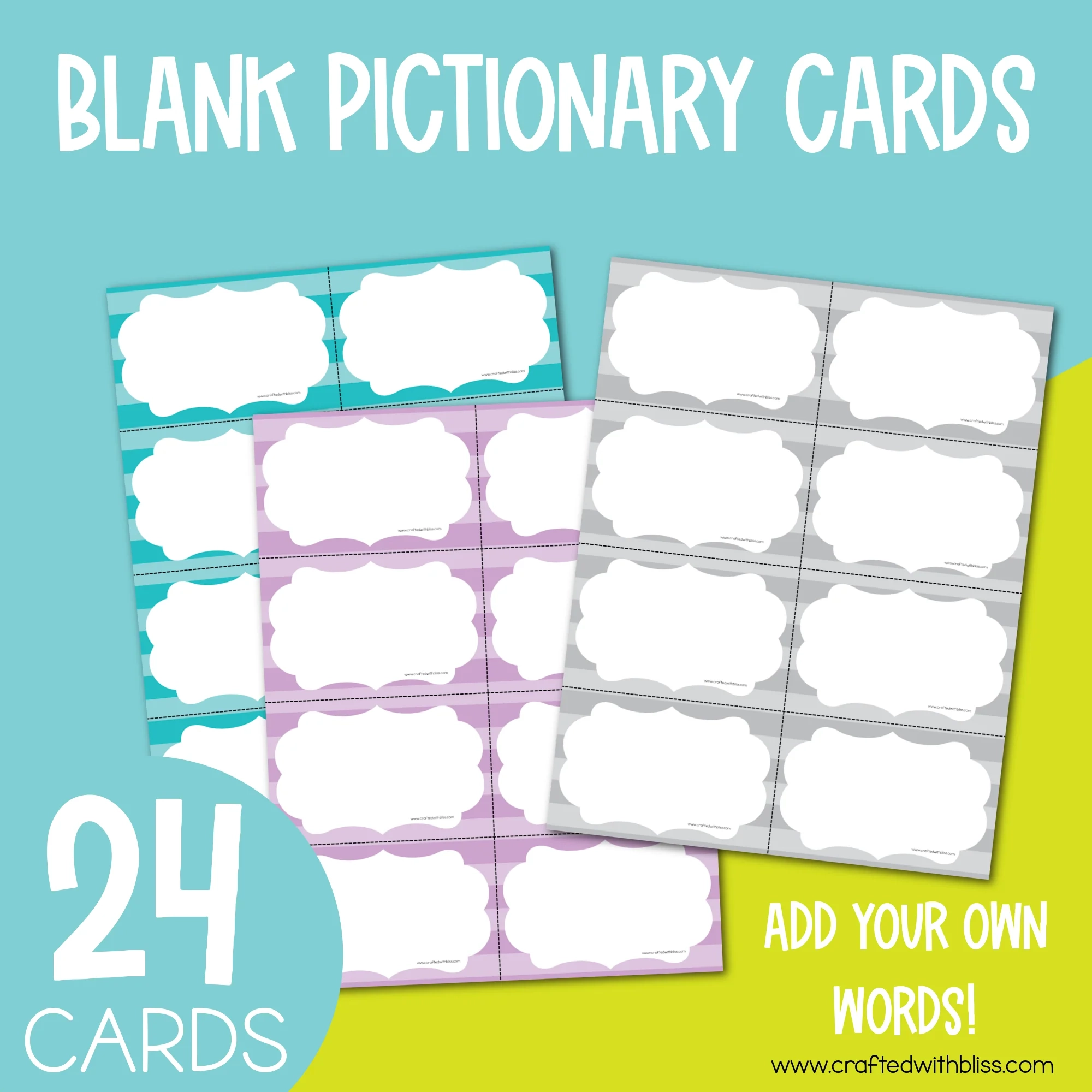 Blank Pictionary Board Printable