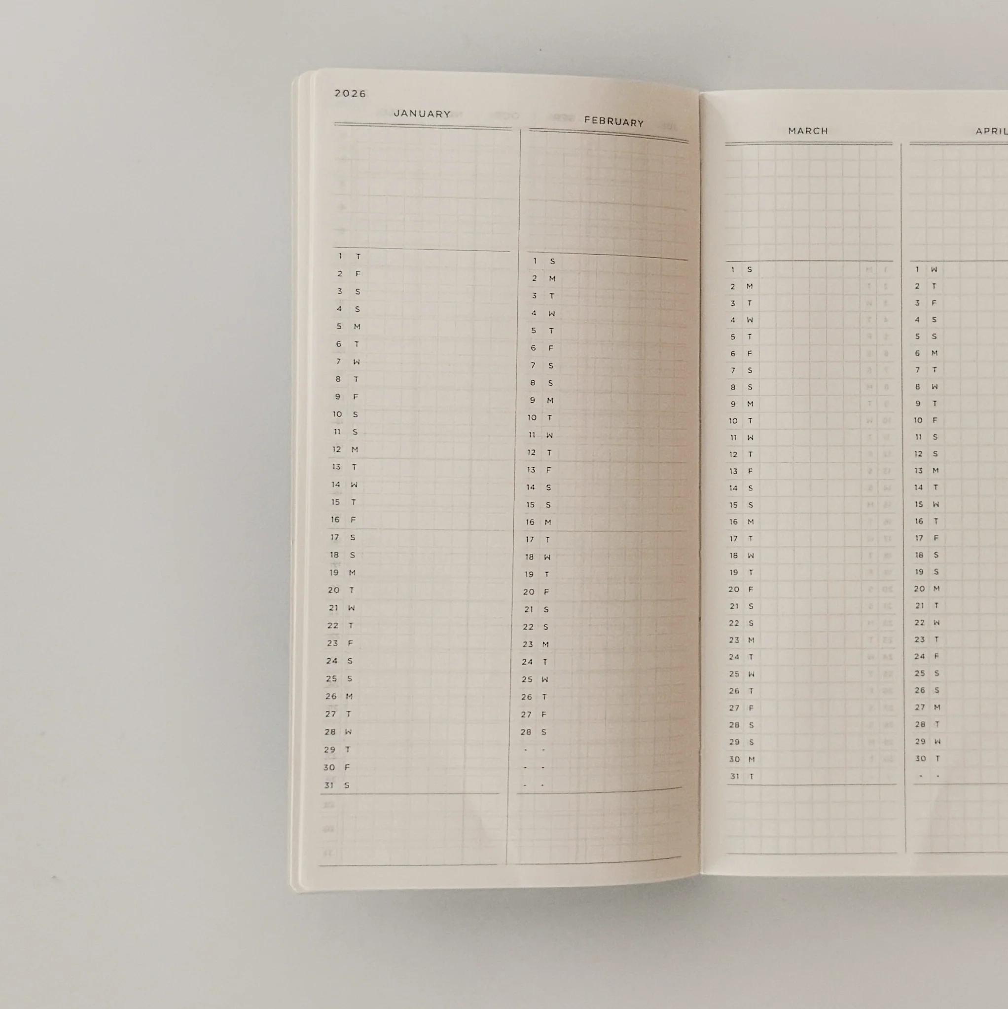 The Weekly Notebook 2026 Papertess Designs