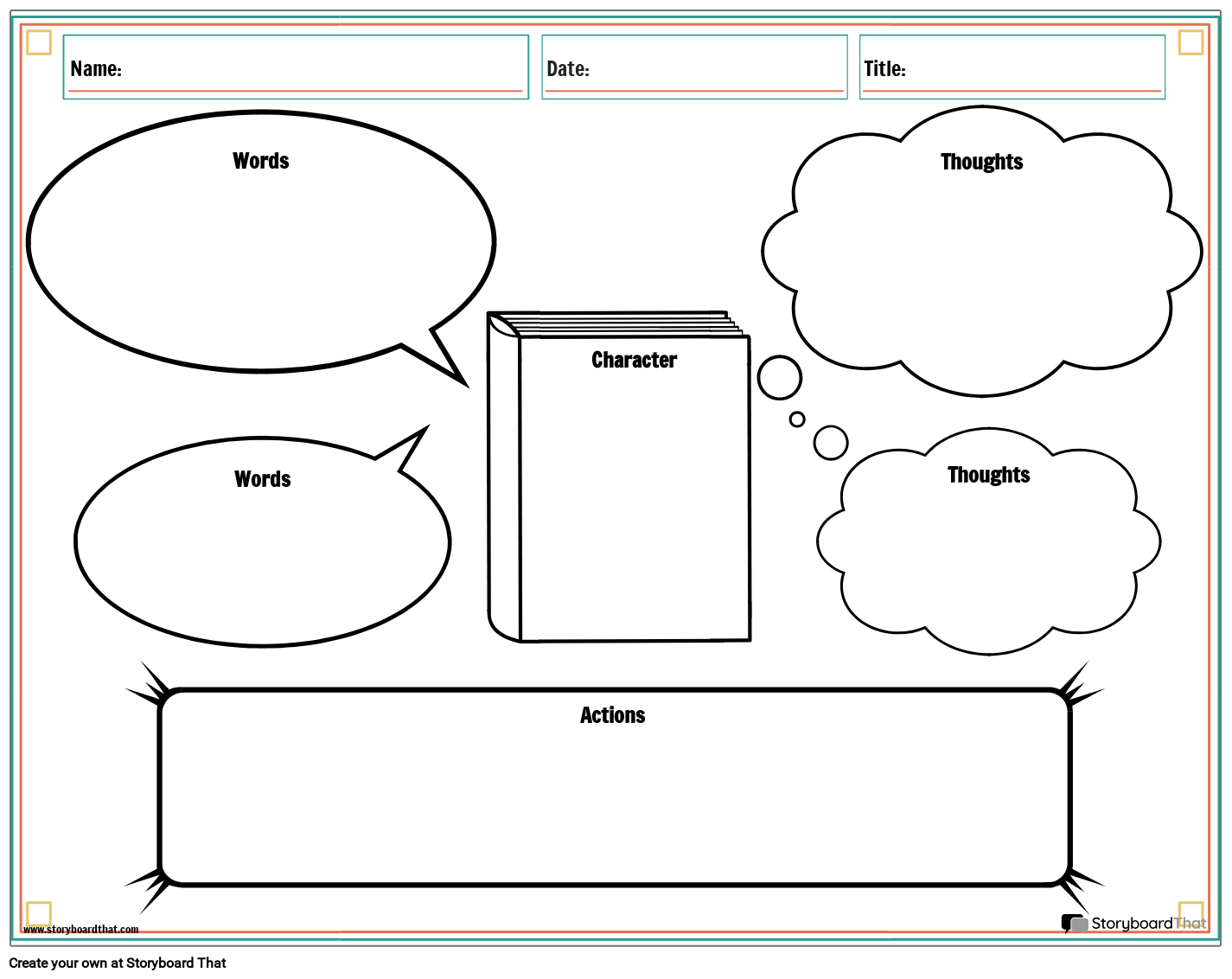 Blank Character Map Printable